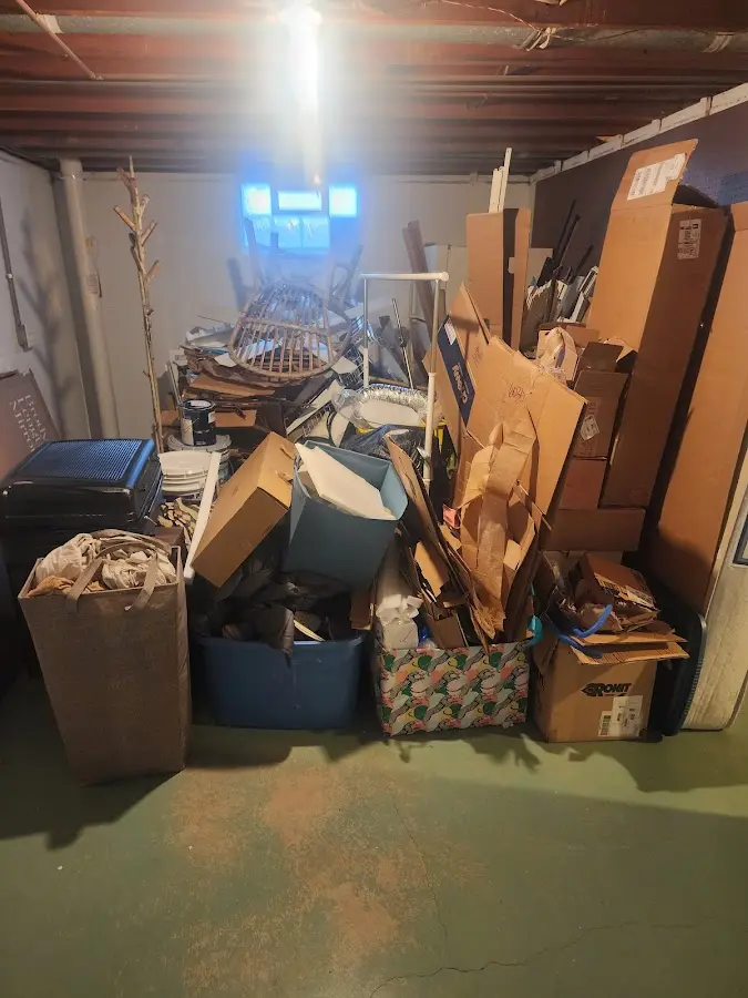 Roll-off dumpster container at job site for 15 Yard Dumpster Rental in Maurice River